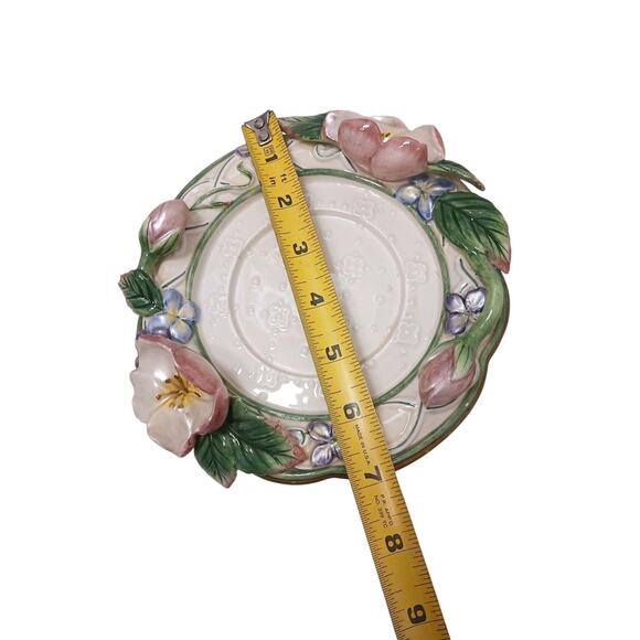 Fitz and Floyd Classics Candle Holder Garden Rhapsody Collection Pedestal 1999 - Picture 12 of 16